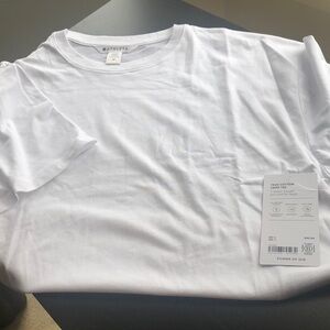 Athleta White Short Sleeve Tee